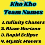 200+ Kho Kho Team Names