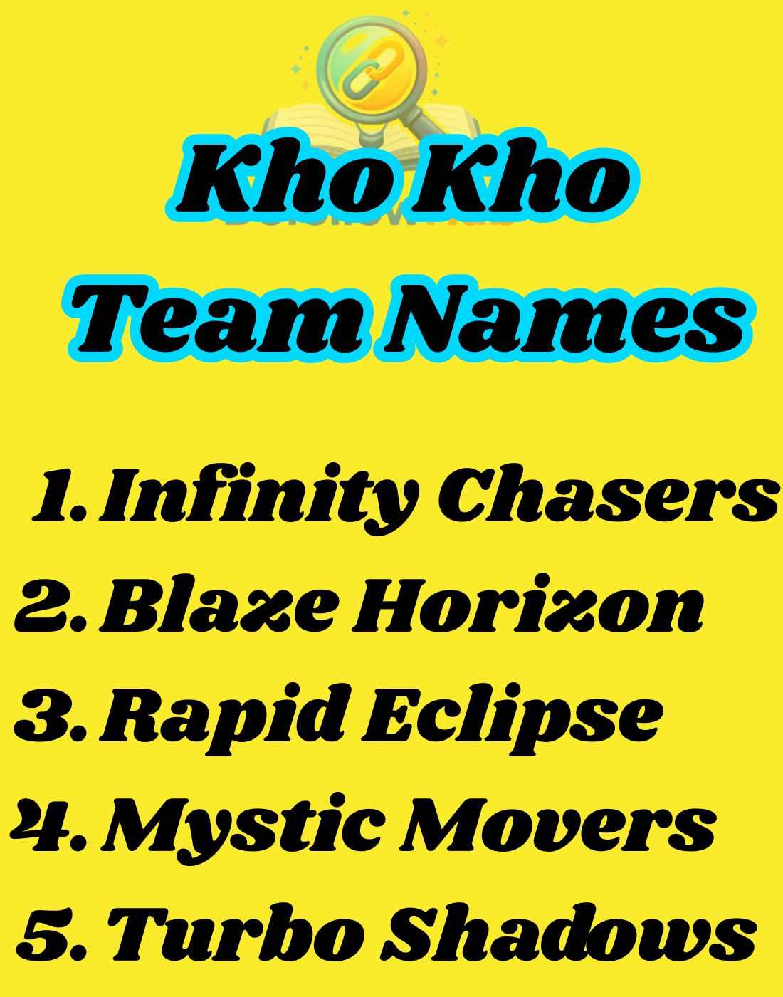 200+ Kho Kho Team Names