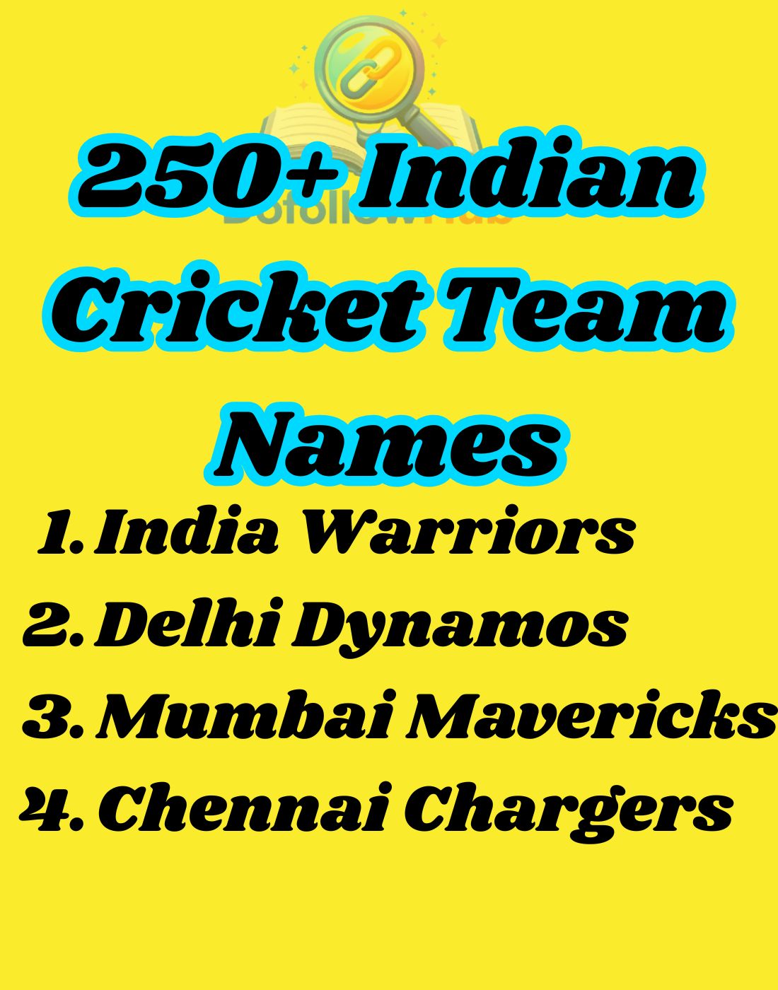 250+  Indian Cricket Team Names