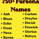 750+ Fursona Names: Cute, Cool, Funny & Unique Name Ideas for Every Furry Character (2026)